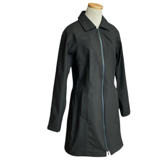 ILSE JACOBSEN Raincoat Hornbaek Jacket Hooded Grey Pocket Full Zip Size 36 Small - Picture 6 of 10